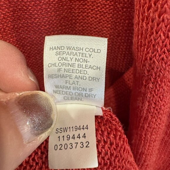 J. Jill 3xl Pink Long Cardigan Sweater Light-Weight Pockets EUC Workwear Casual - Picture 5 of 6